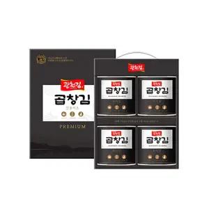 광천김 곱창김 캔김 30g x 4캔 선물세트 /조미김/구운김