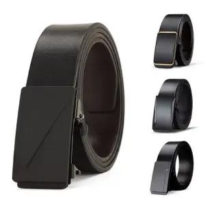 남성 가죽벨트 자동 버클벨트 블랙 4타입 남자 허리띠 WEC71A3