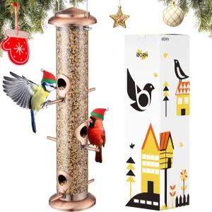 본 메탈 버드 피더 브러시드 구리 야생 야외용 모든 마감 14인치 6포트씨드 포함되지 않음