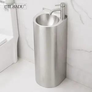 스테인레스 일체형 세면대 개수대 욕실 스테인리스 미니