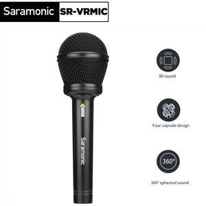 Saramonic SR-VRMIC 핸드헬드 마이크 콘덴서 VR 영화용 3D 카디오이드 음악 콘텐츠 제작 녹음 성능