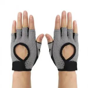 메쉬 여성 논슬립 헬스장갑 등산 웨이트 반장갑 (M)