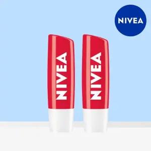 니베아 립케어 스트로베리 샤인 4.8g 2개