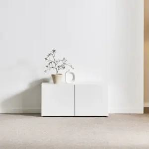 쏠앤까사 미니 800 1단 낮은 다용도 주방 거실 수납장 티비다이 화이트