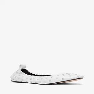 [정가 330000원] 에이미 스터드 장식 레더 플랫 슈즈 40S5AYFP1L1999