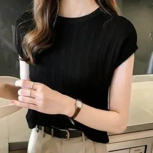 여름 시원한 소재 베이직핏 데일리 나시 여성 반팔티