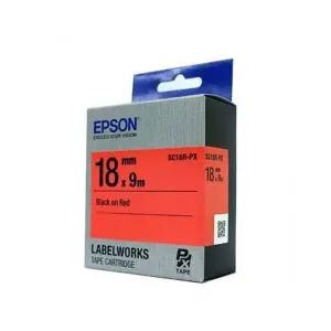[골드스마일]엡손 테이프카트리지 SC18R(18mm Red Black)