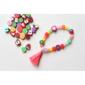 유치원여아놀이 과일팔찌만들기 10세트 교육기관용 선생님함께