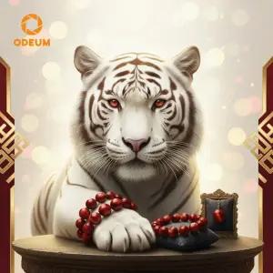 [오디움] 천연 원석 붉은 홍호안석 행운 red 팔찌 염주 오닉스 타이거아이 수공예 부적 액막이 소원 묵주 재물운 성공 건강 에너지 힐링 패션 커플 우정 기념일 선물 팔찌