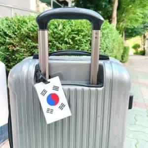 [골드스마일]네임태그 네임택 여행가방 캐리어 부착 태극기 이름표