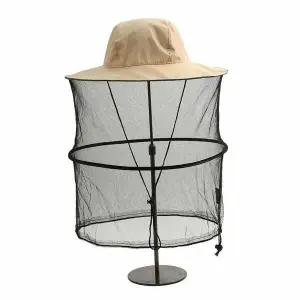 방충모자 해충방지 모기장 방충모자(크림) 낚시 벌초모자