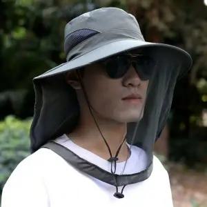 여름용 방충 망사 벙거지 낚시 작업 양봉 모자 UV차단 햇빛 차단모자