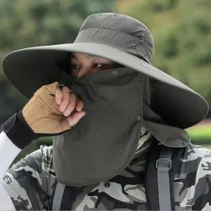 아웃도어용 농사 야외용 낚시 등산용 플랩 그늘막 벙거지 모자