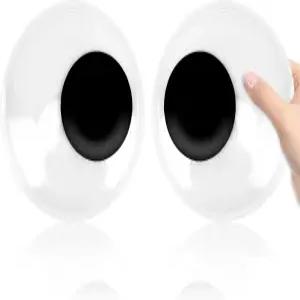 6인치 자이언트 구글리 즈 2개의 PCS 큰 꿈틀꿈틀 플라스틱 눈 스티커 블랙 화이트 빅 DIY 공예 할로윈