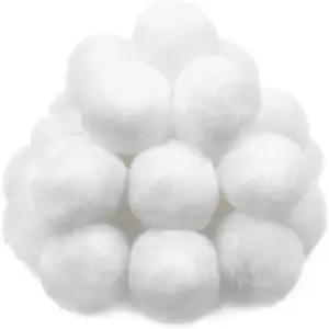 TOAOB 30개 대형 폼 2인치 화이트 크래프트 퍼지 볼 DIY 예술 및 공예 프로젝트 홈 데코레이션