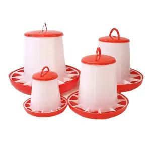 닭모이통 병아리사료통 닭사료통 6kg 병아리사료통 닭 닭모이통 닭사료통