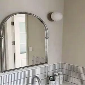 스테인리스 벽거울 욕실 빈티지 스테인레스 벽걸이 원형 조명 화장실거울