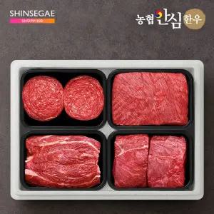 [신세계 단독] 농협안심한우 암소퀸 1등급 1.2kg 실속선물세트 (불고기+국거리+사태+장조림/각300g)