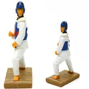 태권도 피규어 대표 겨루기 장식용 장 방어 모형 소품 품세 태권도장