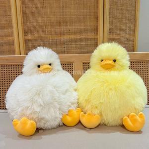 소품 애착인형 앉은 모자 털찐 병아리인형 MLL85 성인용 귀여운 10CM 노랑색