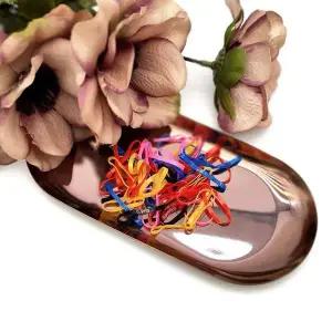 컬러 고무 머리끈