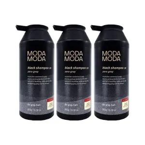 [NS홈쇼핑]모다모다 제로 그레이 블랙 샴푸 10 300g 3개 새치 염색[35617652]