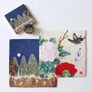 다꾸템 수건 한국 친구 타월 오봉도 & 전통 마스킹테이프 외국인 마테 답례품 핸드 선물 미니 2종 타올