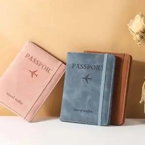 대용량 가죽 스트랩 여권케이스 여권 지갑 여권 커버 (WFJUY6I)