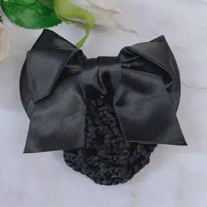 리본 머리망 블랙 승무원머리망 헤어망핀