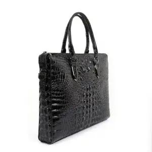 서류가방 유니크한 악어무늬 슬립형 디자인 가방