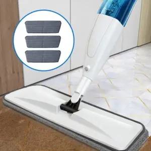 (옵션 밀대 (걸레 3장))물걸레 밀대 극세사 마포 바닥청소 원터치 마대걸레 3장 세트_24136713