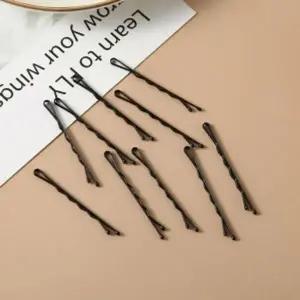 36p 물결 헤어실핀(블랙) / 검정 실핀