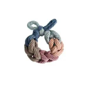 블루 리본 머리끈 꼬임