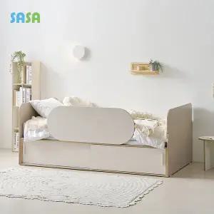 [SASA]사사가구 오슬로 E0 슬라이딩 안전가드 아동 빅수납 슈퍼싱글침대 둥근가드형
