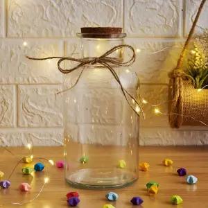 종이학천마리 1000마리 종이별 말린꽃병 작은 유리병