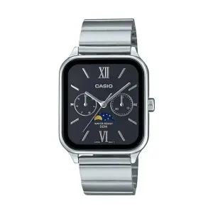 [신세계라이브쇼핑]카시오 MTP-M305D-1A2 남성 문페이즈 스퀘어 아날로그 메탈 시계