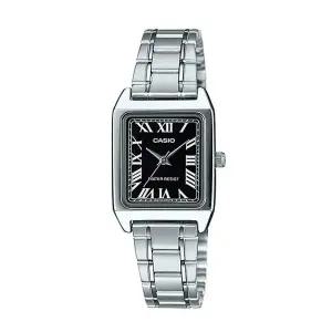 [신세계라이브쇼핑]카시오 LTP-V007D-1B 여성 스퀘어 아날로그 메탈 손목 시계