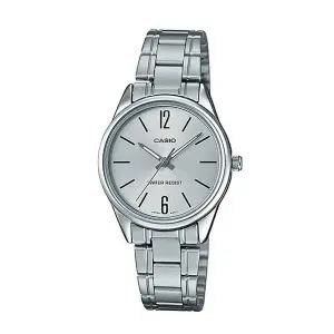 [신세계라이브쇼핑]카시오 LTP-V005D-7B 여성 라운드 아날로그 메탈 손목 시계