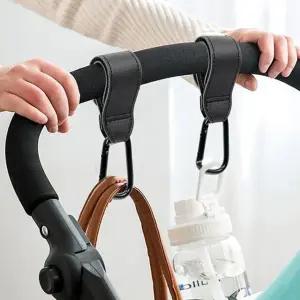 (무료배송) OC1320 유모차 가방고리 카라비너 홀더 후크 가죽클립