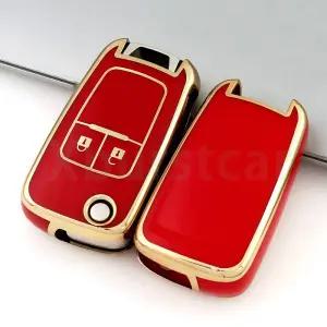차키케이스 커버 Chevrolet Cruze Aveo Trax Sail Malibu 2 버튼 TPU 쉘 Opel Vauxhall Astra Corsa Meriva
