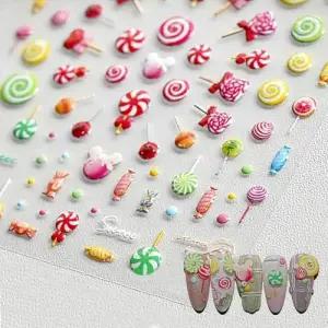 네일아트 달콤 사탕 한가득 5D 엠보 젤리스티커 WFHTUPG