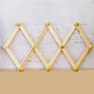 원목자바라 나무옷걸이 2개 벽부착옷걸이 모자걸이 WFLPIB9