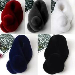 방울 머플러 자석으로 붙이는 미니 퍼 목도리 워머