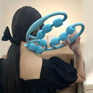 (블루) Jpar 종아리 롤러 마사지기/마사지/어깨/맛사지/복부/안마/핸드/다리/허리/무릎/지압/어께/뱃살