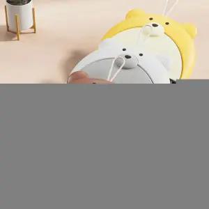 곰돌이 미니빗자루 책상 청소 쓰레받기 세트 빗자루