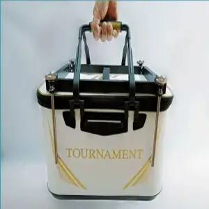 겟바위 낚시 밑밥통 거치대 리프팅 버킷 접이식