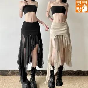 르페 스커트 힙한 언발란스 치마 방송댄스 걸스힙합 데일리