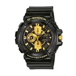 [신세계라이브쇼핑]지샥 GAC-100BR-1A 게리쉬 골드 빅페이스 흑금 남성 우레탄 시계
