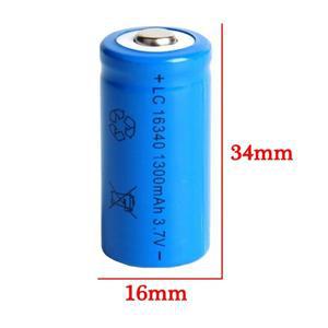 도라식 1-20PCS 3.7V 1300mAh 16340 CR123A 리튬 이온 충전지 및 배터리 용 LED 손전등 레이저 펜