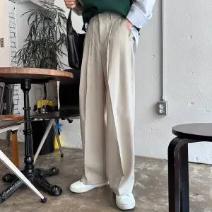 [아레스]루시안 투턱 뒷밴딩 와이드 슬랙스